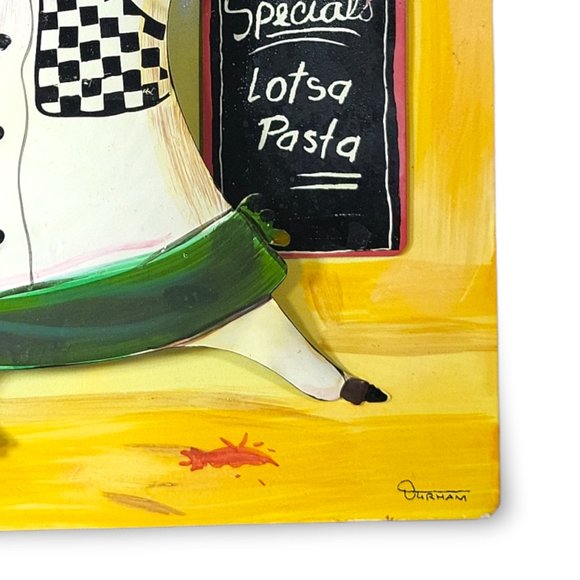 Durham Metal Wall Art Collector Set of 2 Chefs and Dogs and Cats in the … - Picture 11 of 14